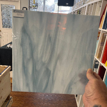 Oceanside FR White / Colonial Blue Opal – Three Rivers Art Glass