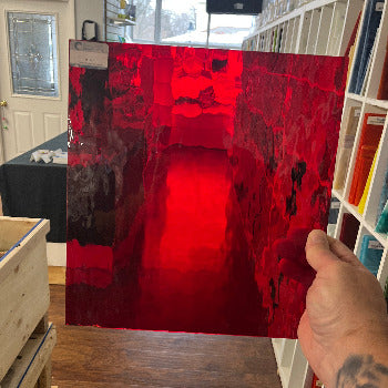 Oceanside Cherry Red Waterglass – Three Rivers Art Glass