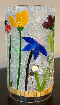 Stained Glass Mosaic Hurricane Shade 3 Week Class