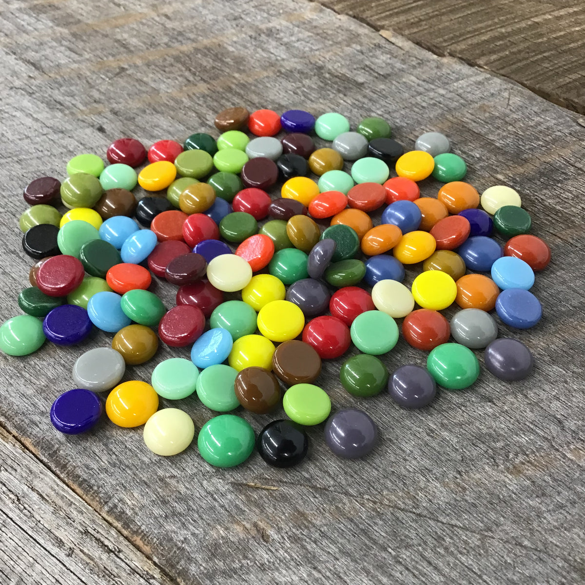 Flatback Glass Rounds 1/2