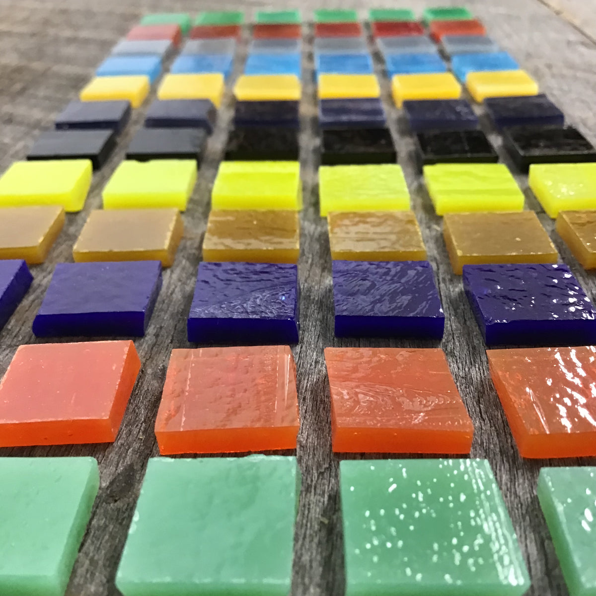Raw Glass Tesserae 1/2