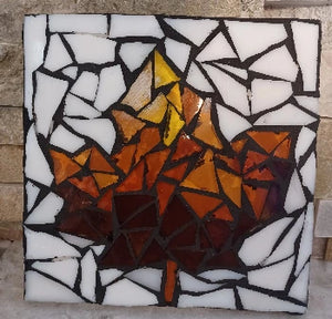 Stained Glass Mosaic Fall Trivet 3 Week Class