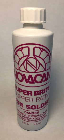 Novacan patina for stained glass