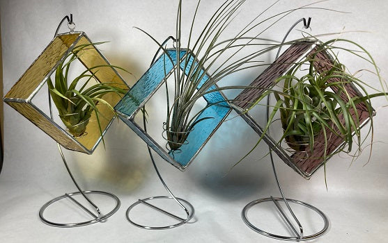 glass air plant holder Square Air Plant Holder